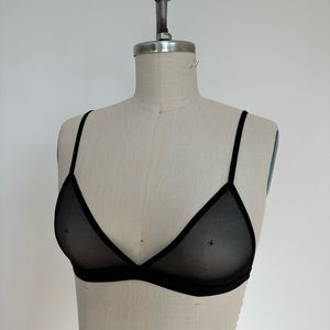 Super sheer black bralette